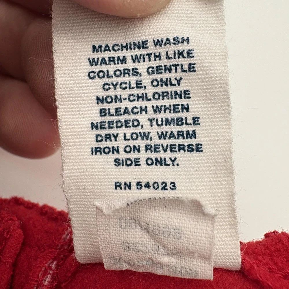 Vintage Baby Gap‎ Dress Girls 9-12M Red Fleece Snowflake Sleeveless 90s Holiday